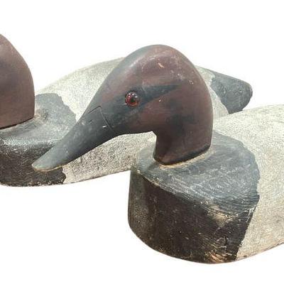 Two Wooden Duck Decoys