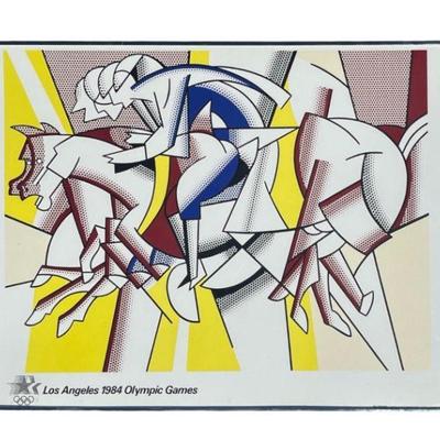 Los Angeles 1984 Olympic Games ROY LICHTENSTEIN Poster