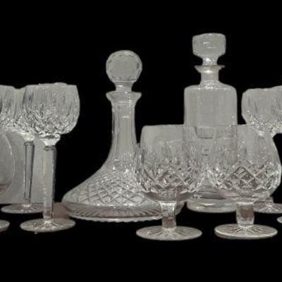 Collection WATERFORD Crystal Drinkware, "Lismore Hock" & More
