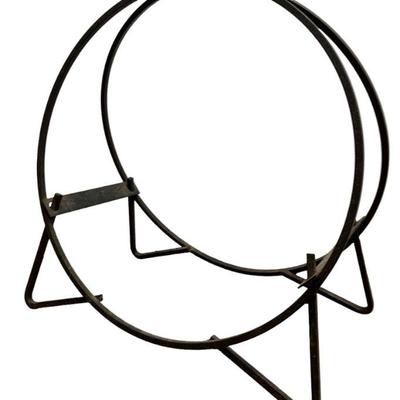 Mid Century Cast Iron Fireplace Log Holder
