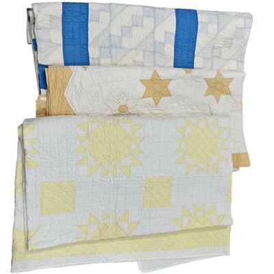 Three Hand Sewn Quilts