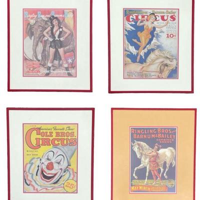 Three RINGLING BROS, BARNUM AND BAILEY, COLE BROTHERS Vintage Circus Programs, One Program Cover