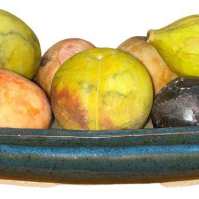 Collection Vintage Stone Fruit w/ Centerpiece Bowl