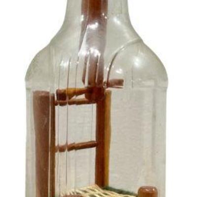 Folk Art Bottle Whimsey, Miniature Chair