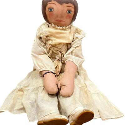 Life Size Folk Art Cloth Painted Doll