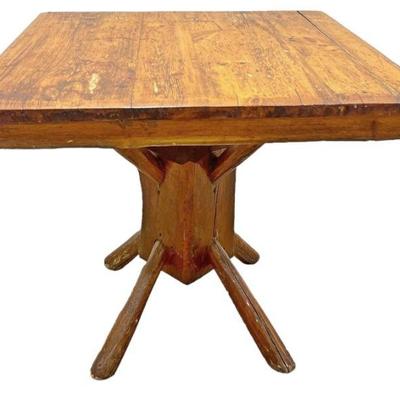 IMO Old Hickory Dining Table, Rustic Cabin