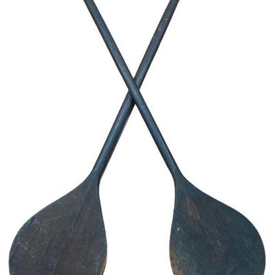 WWII Pacific Ocean Canoe Oars
