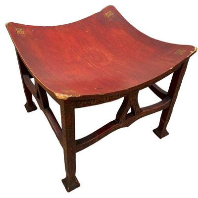 Egyptian Revival Thebes Stool