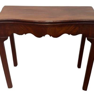 Mahogany Flip Top Gateleg Game Table, 19th C