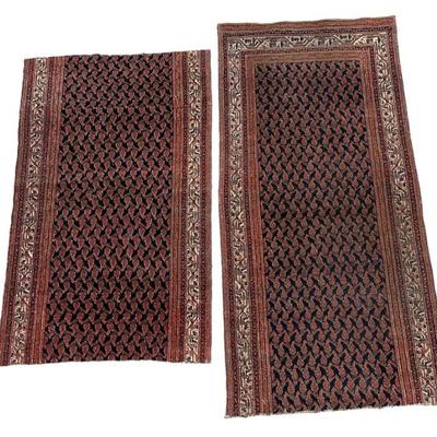 Antique Sarouk Rug Fragments