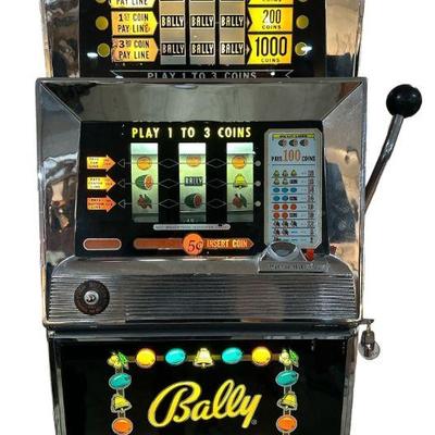 Vintage BALLY 5 Cent Slot Machine