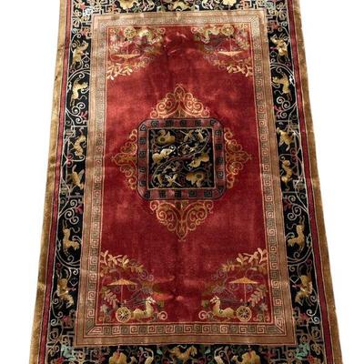 Antique Art Deco Oriental Rug