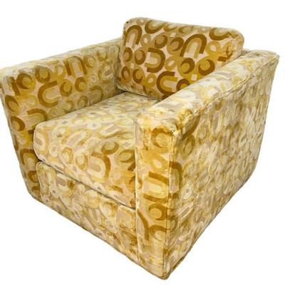 Mid Century Yellow Mod Armchair