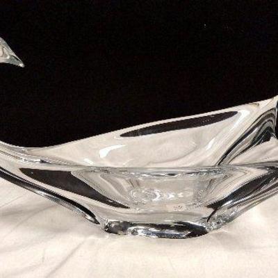 DAUM ART GLASS SWAN