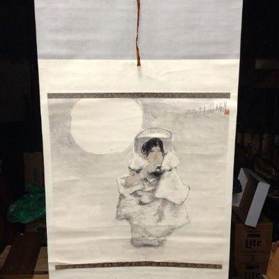 ZHOU SICONG (1936-1996) PRINTED SCROLL