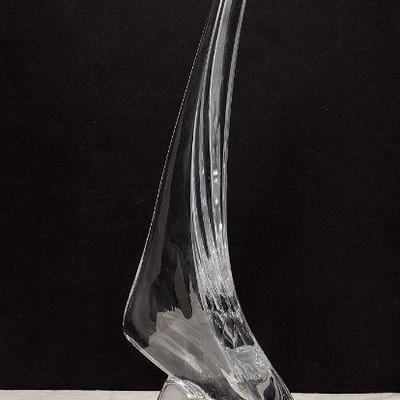 DAUM ART GLASS SAILBOAT