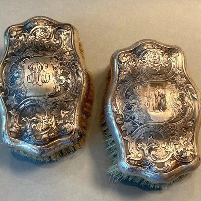 Sterling silver brushes