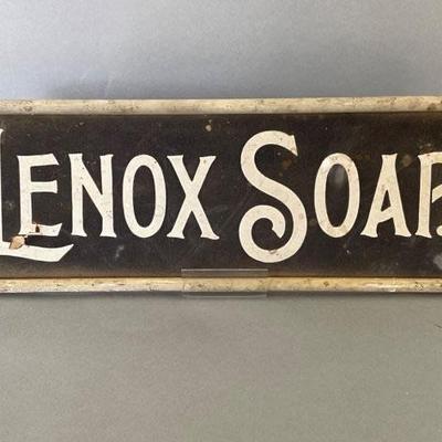 Lenox Soap Advertising Sign