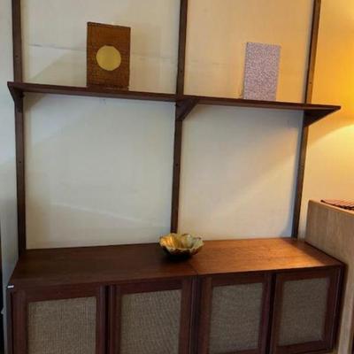 Walnut wall units