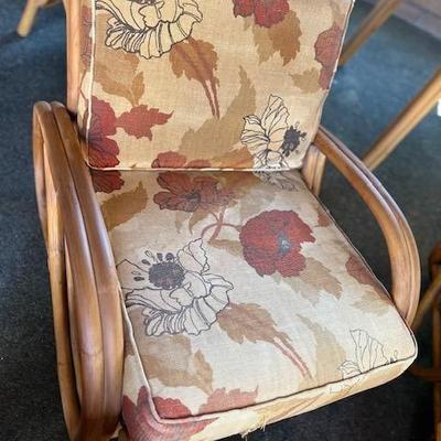 1950's Pretzel Rattan Sofa Set
