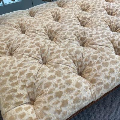 Drexel Heritage Tufted Upholstered Ottoman Coffee Table