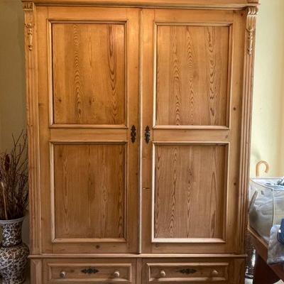 Primitive Pine Armoire