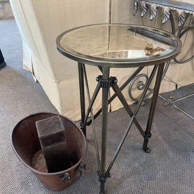 Ballard Designs Olivia Mirrored Side Table