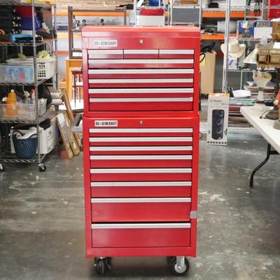 US General Pro Industrial Toolbox Top Chest & Roller Cabinet #61609
