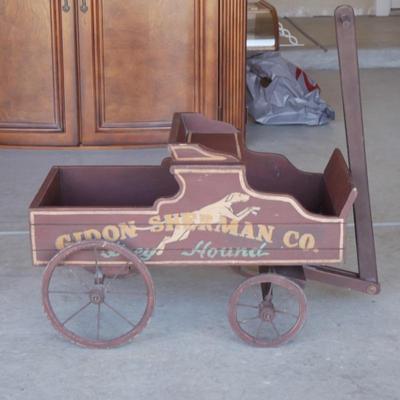 Antique Gidon-Sherman "Grey Hound" Painted Wagon