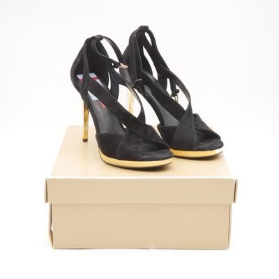Michael Kors Becky Ankle Strap Suede High Heels
