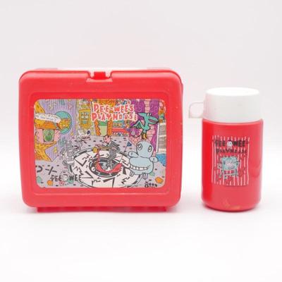 Vintage Pee Wee's Playhouse Plastic Lunchbox & Thermos
