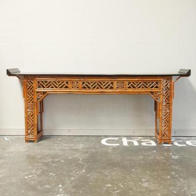 Extra Long Chinese Style Bamboo Altar Table