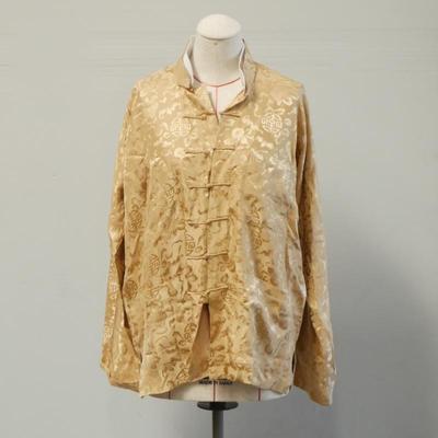 100% Silk Gobi Mens Traditional Chinese Tang Jacket with Mandarin Collar
