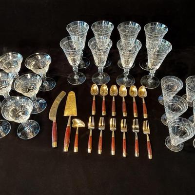 Antique Hawkes cut glass