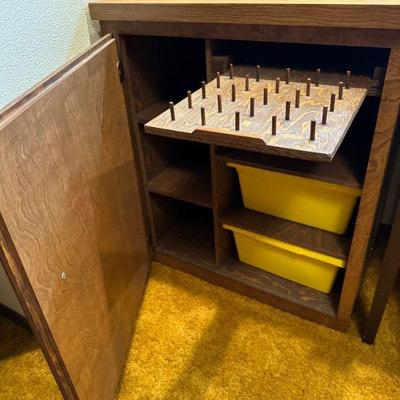 Sewing supplies cabinet