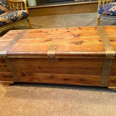 Handmade storage bench 