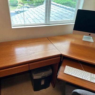 Sterling Teak Corner Desk