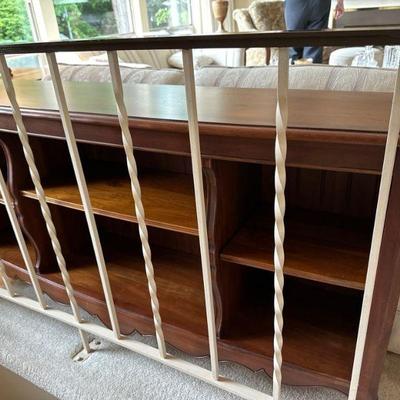 Sofa table with shelves