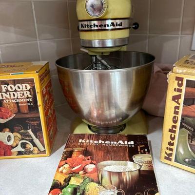 KitchenAid Mixer & attachments
