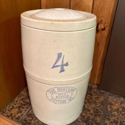 Vintage Western Pottery Co. Made in Denver - 4 Gallon