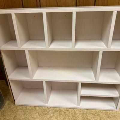 Craft storage supply shelving unit
