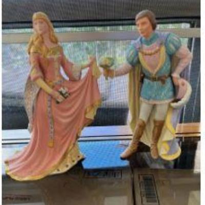 PPP035- 2 Lenox “The Legendary Princesses” Collection Porcelain Figurines