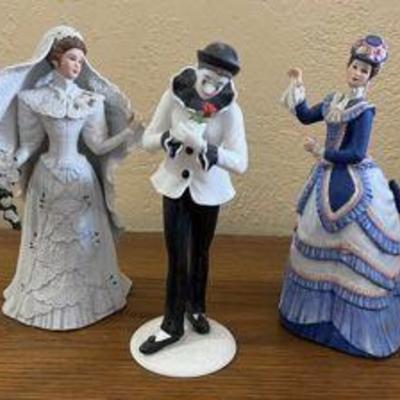PPP053- (3) Vintage Collectible Lenox Porcelain Figurines