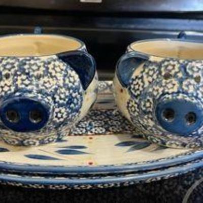 PPP024- Temptations Blue Old World Ovenware