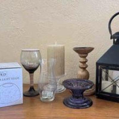 PPP204- Assorted Candle Holders & Rotating Tea Light Shade