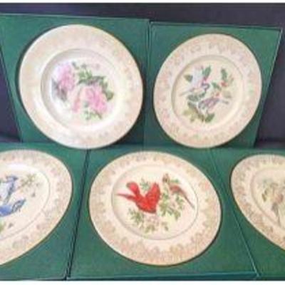 PPP066 - Lenox The Garden Bird Plate Collection (5)