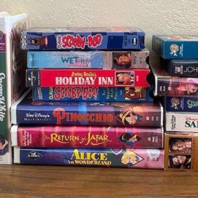 PPP228- Assorted Vintage Collectible VHS Tapes Including Disney