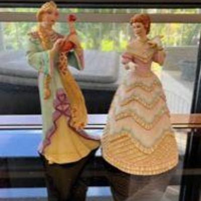 PPP018- 2 Vintage Lenox Porcelain Figurines