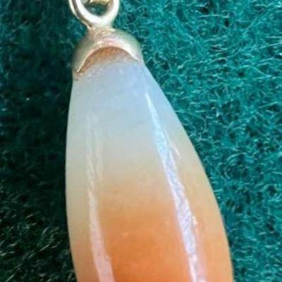 PPP271- 14k Stamped Jade Pendant