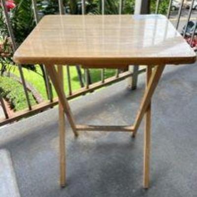 PPP085- Foldable Wooden Snack Tray 